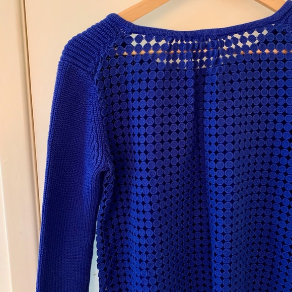 Claudie Pierlot Blue Sweatshirt with Detailed Back - Picture 5 of 11